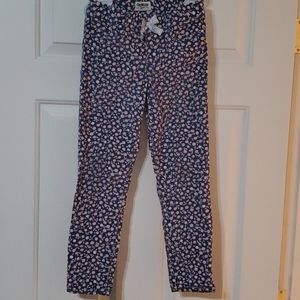 Girls Osh Kosh Crushed Velvet Floral Pants